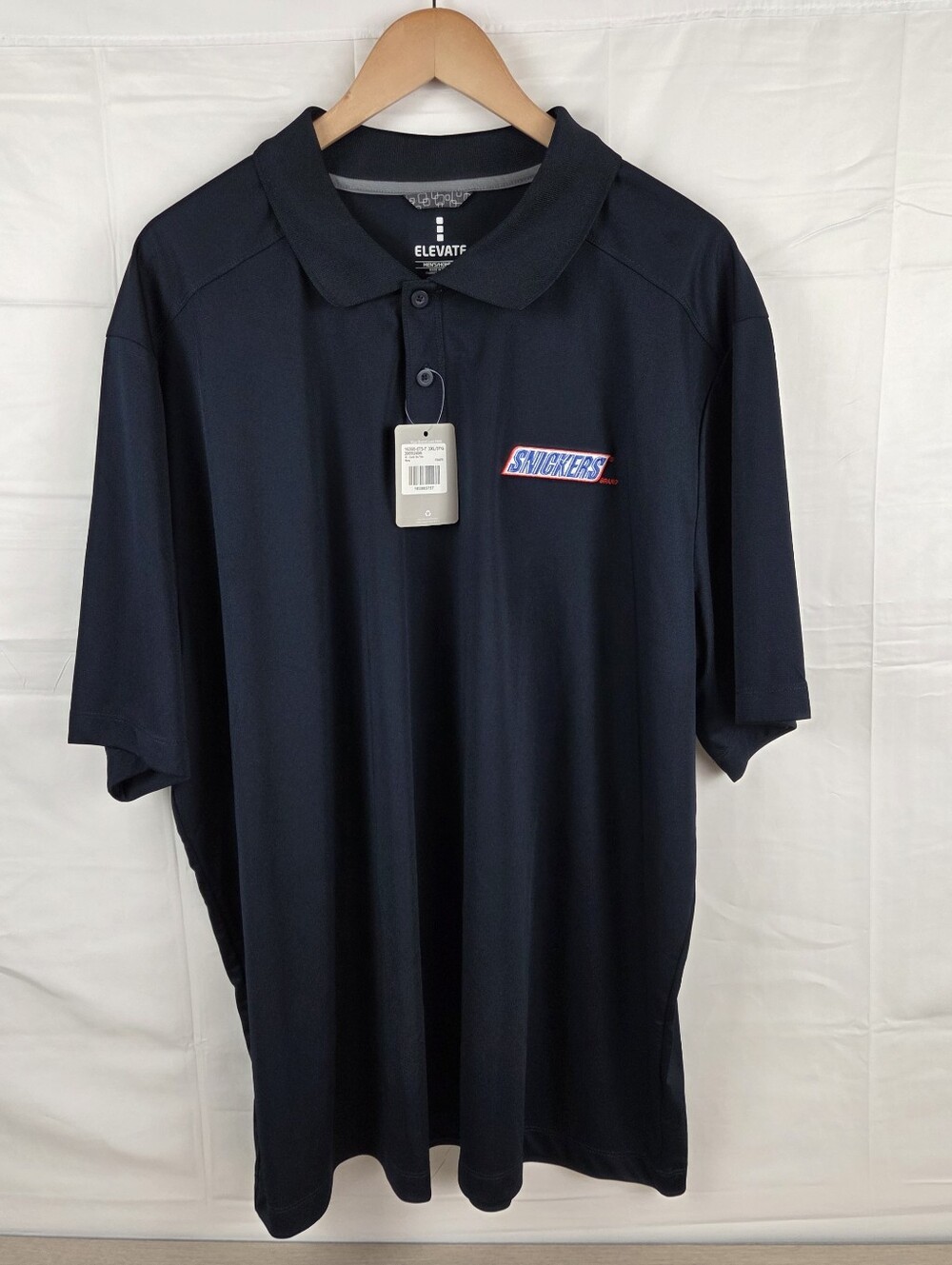 Snickers Polo Shirt Mens 2XL Navy Short Sleeve Performance Stretch